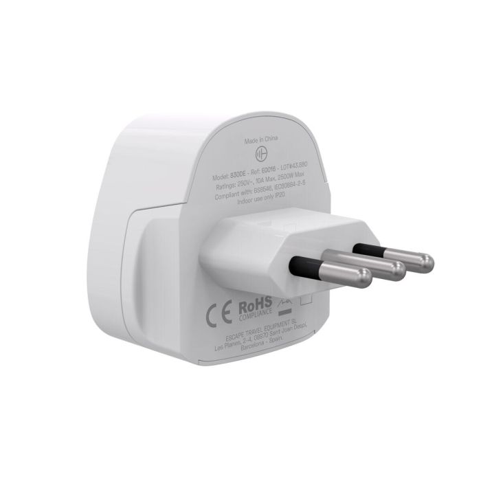 Scape Travel Adaptador de viaje Internacional a Italia 5