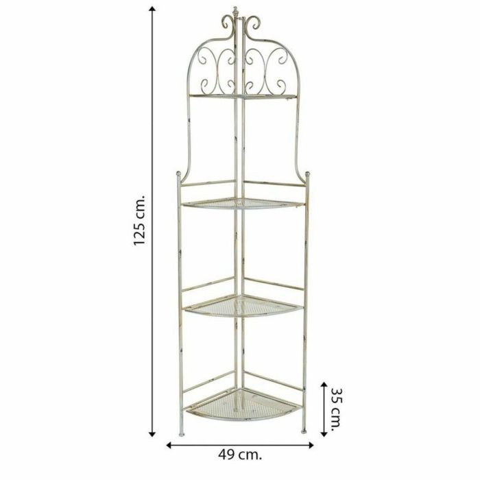 Estantería de Esquina Alexandra House Living Metal Forja 35 x 125 x 49 cm 1