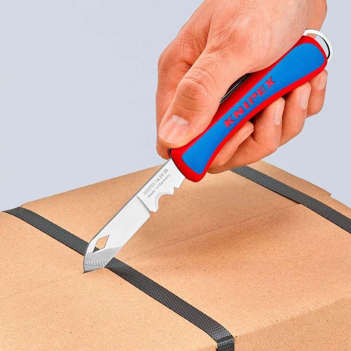 Knipex Navaja para cables 162050sb, acero inoxidable, mango ergonómico, 34x14x120mm, para electricistas 4 Knipex Navaja para cables 162050sb, acero inoxidable, mango ergonómico, 34x14x120mm, para electricistas 4