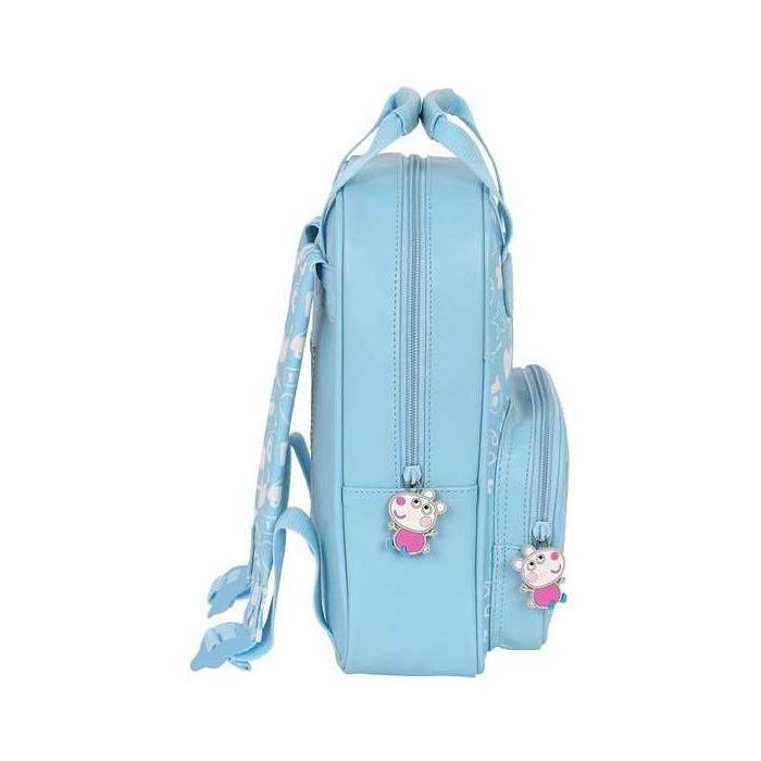 Mochila Infantil Peppa Pig Baby Azul claro (20 x 28 x 8 cm) 2 Mochila Infantil Peppa Pig Baby Azul claro (20 x 28 x 8 cm) 2