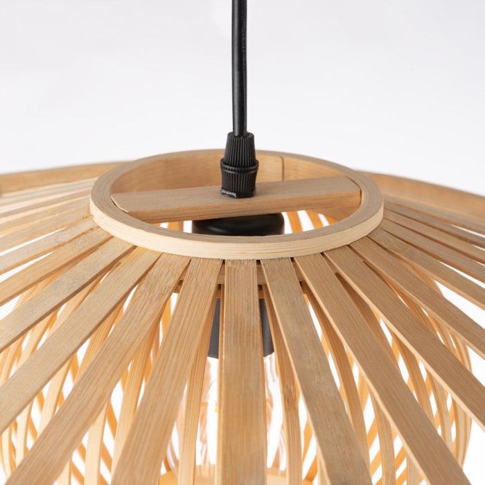 Lámpara Colgante Pembroke Pines de Ratán Natural Estilo Boho-Chic, Compatible Bombillas E27, Iluminación Interior SKD-P80114 2 Lámpara Colgante Pembroke Pines de Ratán Natural Estilo Boho-Chic, Compatible Bombillas E27, Iluminación Interior SKD-P80114 2