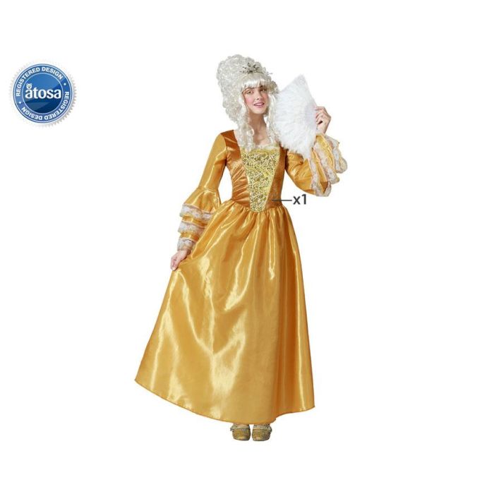 Disfraz Cortesana Barroco Dorado Mujer Adulto M-L Disfraz Cortesana Barroco Dorado Mujer Adulto M-L