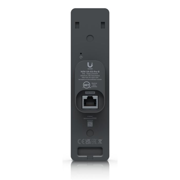 Ubiquiti G4 Doorbell Lector NFC y Intercom con Pantalla Táctil, BLE 4.2, NFC, Reconocimiento Facial, PIN, PoE, Soporte Apple Touch Pass, IP55, Negro