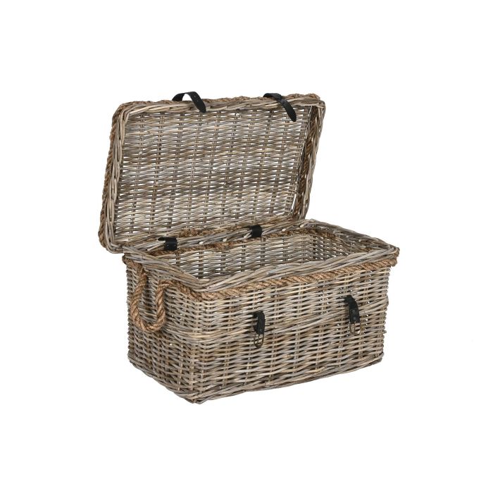 Baul Item Home DKD Home Decor Gris Claro 52 x 56 x 86 cm Set de 3 2 Baul Item Home DKD Home Decor Gris Claro 52 x 56 x 86 cm Set de 3 2