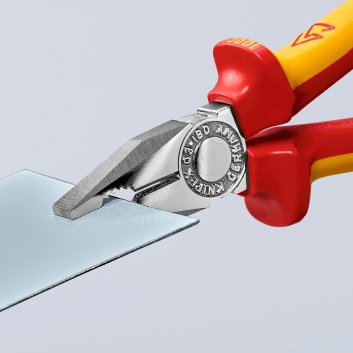 Knipex Alicates universales 180 x 65 x 20 mm, Mangos Aislados VDE Probados a 10.000V 6