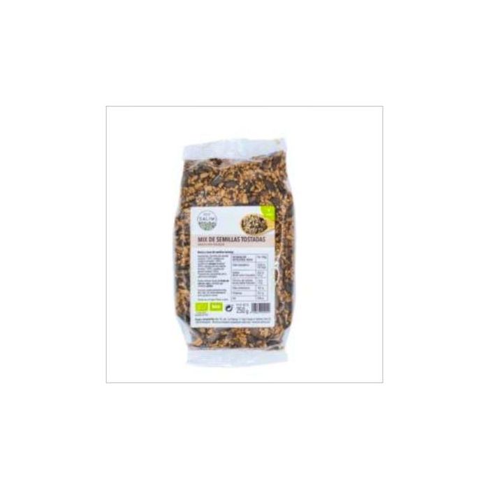 ECO SALIM Mix de Semillas Tostadas Bio Vegan 250g - Lino, Calabaza, Sésamo y Girasol Ecológico