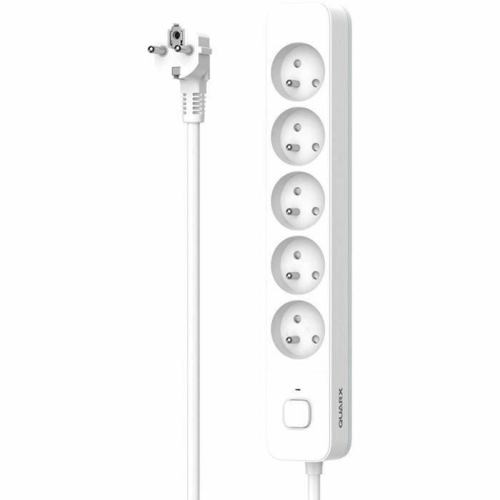 Quarx QUA4004282463153 Regleta con 5 tomas, cable de 3m y protección infantil 1 Quarx QUA4004282463153 Regleta con 5 tomas, cable de 3m y protección infantil 1