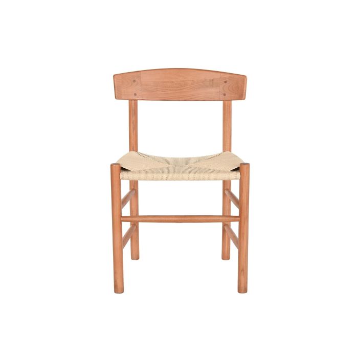 DKD Home Decor Silla Horeca Marron de Olmo y Fibra 76 cm Alto, 48 cm Ancho, 40 cm Profundidad, Asiento 45 cm 3 DKD Home Decor Silla Horeca Marron de Olmo y Fibra 76 cm Alto, 48 cm Ancho, 40 cm Profundidad, Asiento 45 cm 3