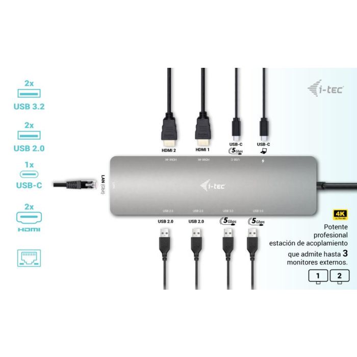 Funda para Teclado i-Tec C31NANOHDM2DOCPD 1