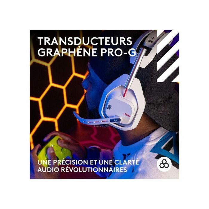 Logitech Astro A50 Lightspeed Pro-G Graphene LOG1737996545547 Auriculares Inalámbricos para Juegos - Xbox, PS5, Switch, PC/Mac - Blanco 17
