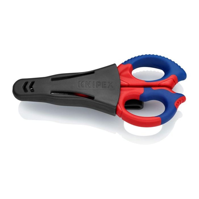 Knipex 9505155sb Tijeras de electricista con microdentado, cortacables y portaherramientas, 130x32x155mm 2 Knipex 9505155sb Tijeras de electricista con microdentado, cortacables y portaherramientas, 130x32x155mm 2