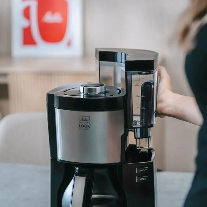 Melitta 1025-06 Filtro de Café Look V Perfección Negro 10 Tazas 1.25 L