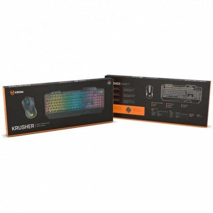 Teclado y Ratón Gaming Krom NXKROMKRSHRSP Negro 2