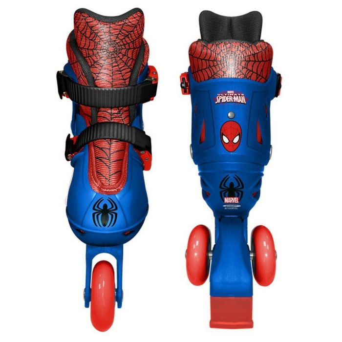 Spiderman Patines de Línea Ajustables Talla 27-30 para Niños con Cierre Seguro y Freno Trasero 2 Spiderman Patines de Línea Ajustables Talla 27-30 para Niños con Cierre Seguro y Freno Trasero 2