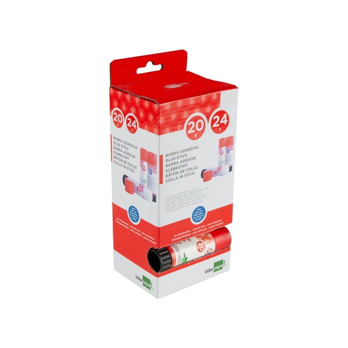 Liderpapel Pegamento en Barra 20 gr Unidad, Lápiz Adhesivo de Secado Instantáneo, Uso Escolar y Oficina 2