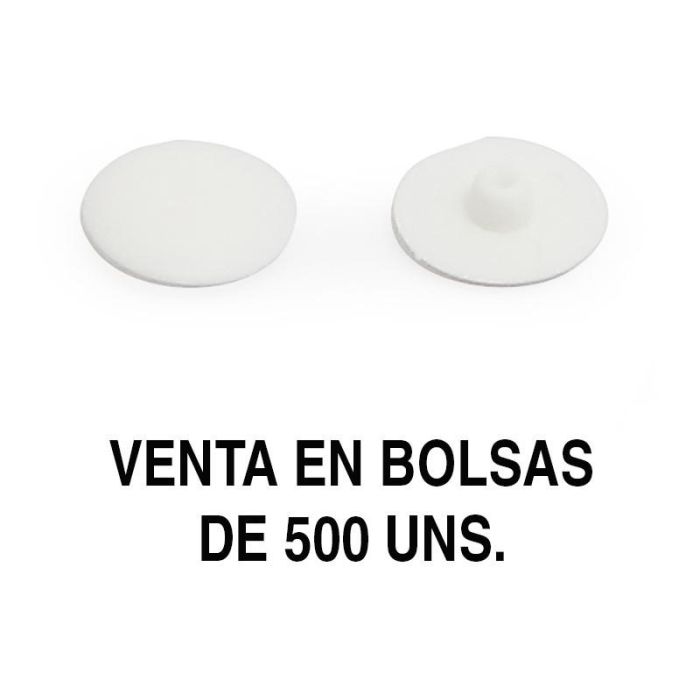 Tapa Embutir Intro.5 D11,5 Blanco (500U) Para Tornillo Ensamble Ø5 (Hexagono 3Mm) Herrajes Fab.Nacional Tapa Embutir Intro.5 D11,5 Blanco (500U) Para Tornillo Ensamble Ø5 (Hexagono 3Mm) Herrajes Fab.Nacional
