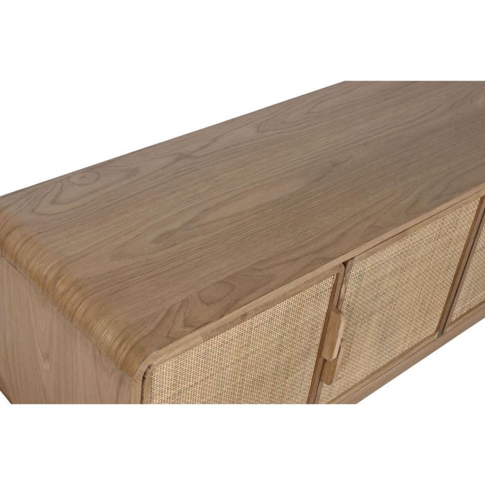 Mueble de TV Home ESPRIT Natural Ratán Roble 157 x 40 x 46 cm 8 Mueble de TV Home ESPRIT Natural Ratán Roble 157 x 40 x 46 cm 8