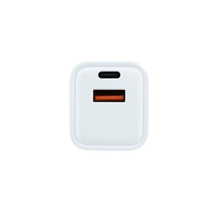 COOLBOX CARGADOR GAN 20W USB-C/USB-A PARED 1