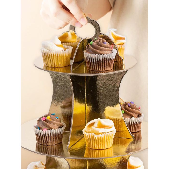 Base para Repostería de 3 Niveles - 16, 23, 30 cm - Algon (24 Unidades) 1 Base para Repostería de 3 Niveles - 16, 23, 30 cm - Algon (24 Unidades) 1