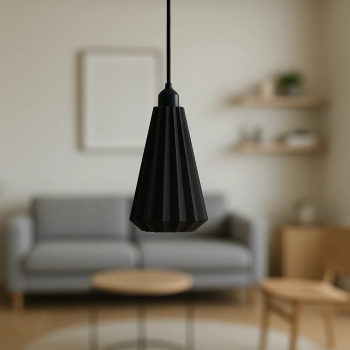 Lindor Lámpara Colgante Negro/Florón Negro/Cable Negro Casquillo E27 Ajustable Diseño Moderno Ecológico 0 Lindor Lámpara Colgante Negro/Florón Negro/Cable Negro Casquillo E27 Ajustable Diseño Moderno Ecológico 0