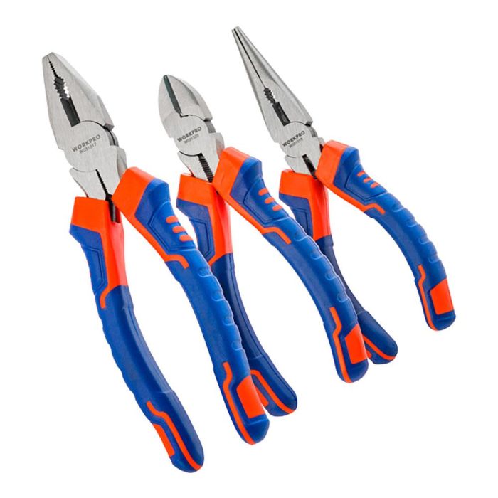 Juego de 3 alicates, 160 + 160 + 200 mm 0 Juego de 3 alicates, 160 + 160 + 200 mm 0