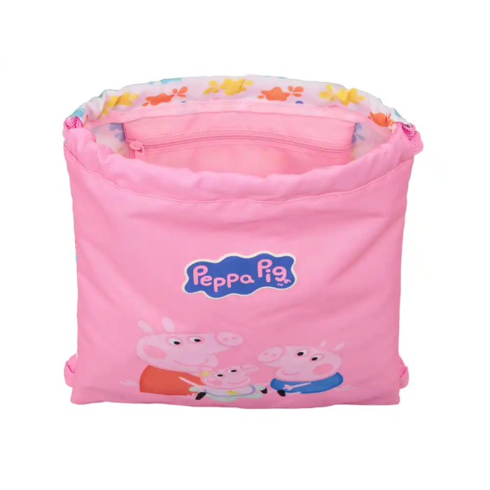 Safta Saco Plano Junior Peppa Pig "Baby Pig" 26x34x1cm Edad Mínima Recomendada: 3 Años 3