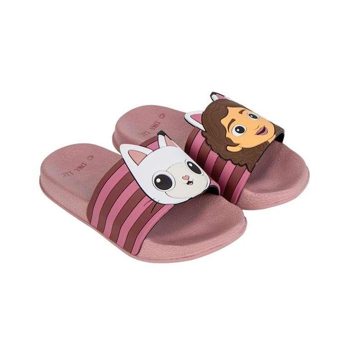 Cerdá Chanclas de Goma Estilo Pala, Diseño Gabby's Dollhouse para Niña, Color Rosa, Talla 28-29, Calzado Infantil Ideal para Verano y Playa