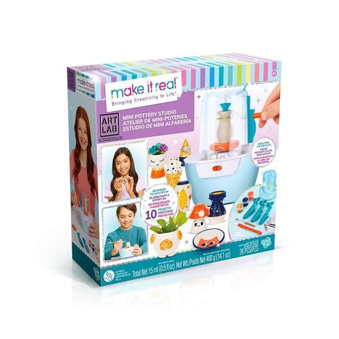 Canal Toys Taller de Cerámica Infantil con Torno de Alfarería Eléctrico, Arcilla, Pinturas y Herramientas para Niños +3 Años Canal Toys Taller de Cerámica Infantil con Torno de Alfarería Eléctrico, Arcilla, Pinturas y Herramientas para Niños +3 Años