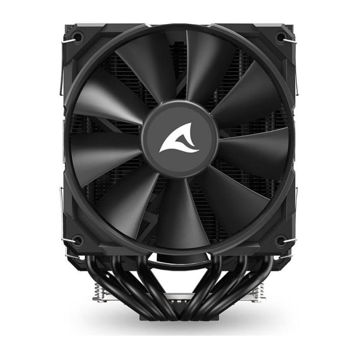 Sharkoon A60 Refrigerador de aire para CPU, Doble Torre, 6 Tubos de Calor, 2x12 cm PWM, 260W TDP, LGA1851, Negro 5