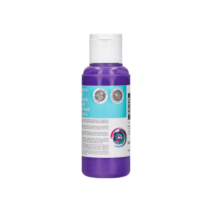 Liderpapel Pintura Acrílica Bote 80 ml Violeta 4