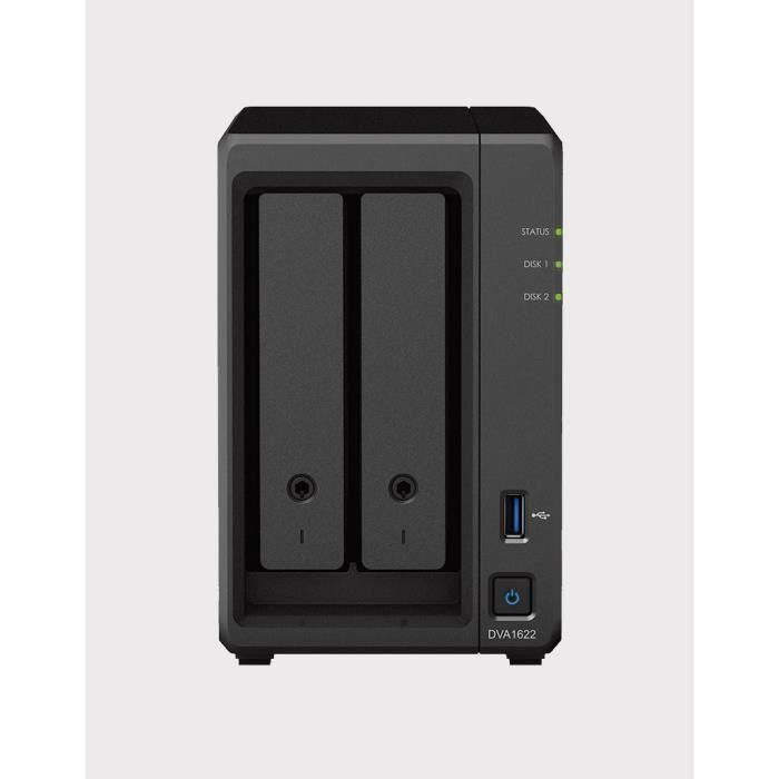 Synology DVA1622 Grabador Digital NVR 4K, 2Bay, Intel Celeron J4125, 6GB DDR4 3
