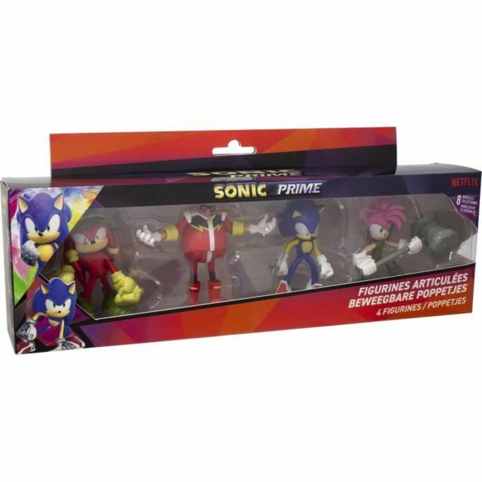 Figuras Articuladas Sonic Prime 4 Piezas 1 Figuras Articuladas Sonic Prime 4 Piezas 1