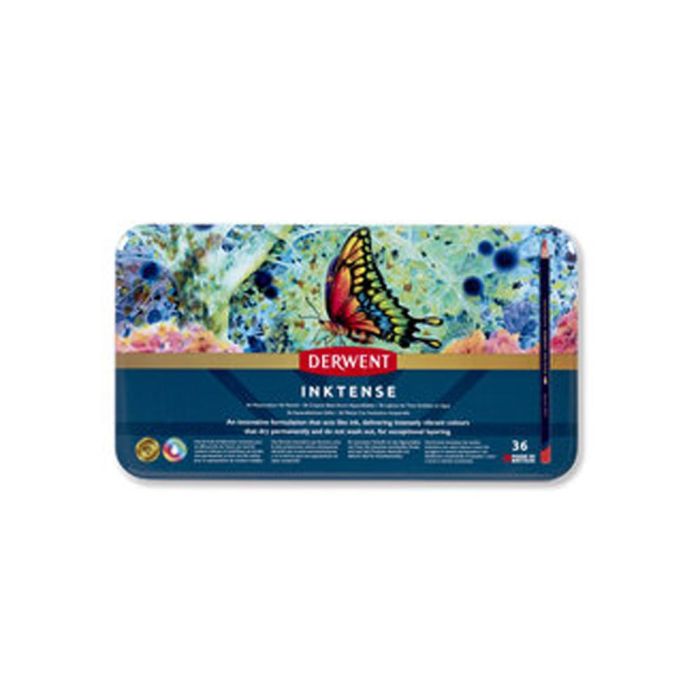 Derwent Lápices De Colores Inktense Caja Metálica De 36 Surtidos 2