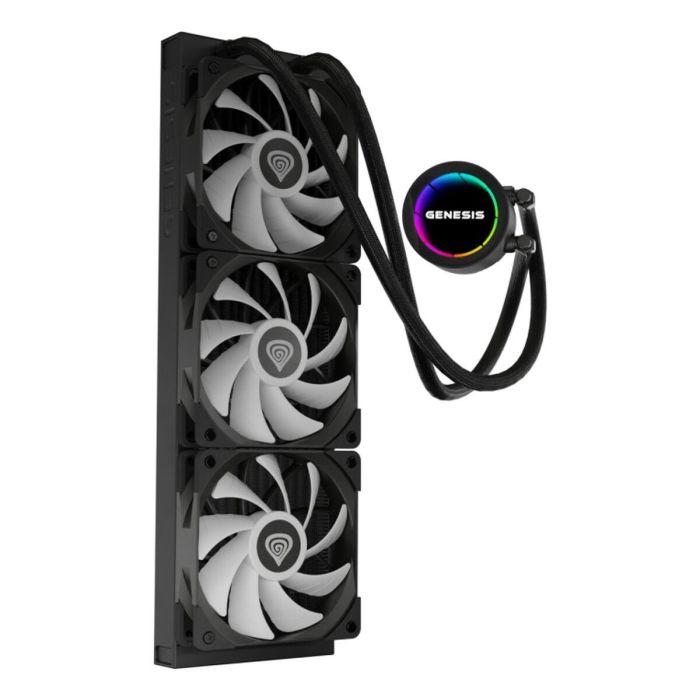 GENESIS NLG-2321 Kit de Refrigeración Líquida para Ordenador, Carcasa PC, Negro, 3 Ventiladores, Iluminación LED RGB 8