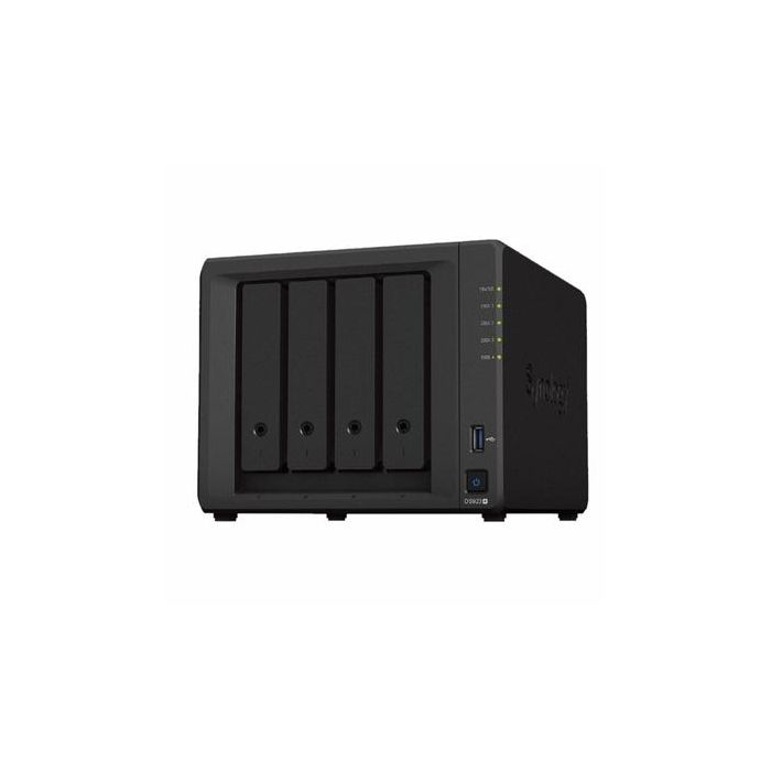 Synology 4 x 3.5" / 2.5" SATA HDD / SSD, M.2 Drive Slots, AMD Ryzen R1600, 4 GB DDR4 ECC, 1GbE