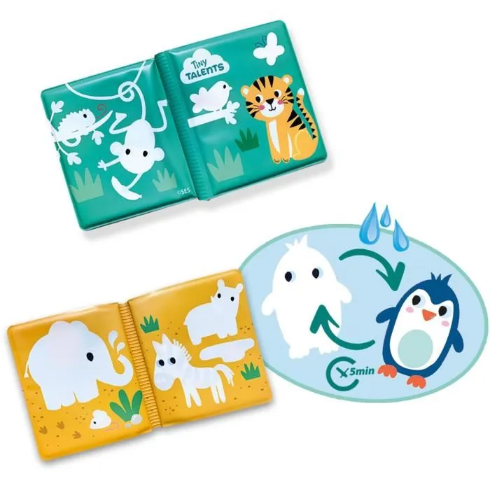 Ses Creative Libro de Baño Coloración al Agua para Niños a Partir de 3 Años, Divertido y Educativo 2