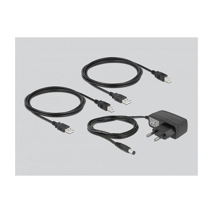 DeLOCK Conmutador USB 2.0 Switch para 2 Ordenadores a 2 Dispositivos, 0,48 Gbit/s, Negro, Plástico, Incluye Cable USB Tipo A a B 2 DeLOCK Conmutador USB 2.0 Switch para 2 Ordenadores a 2 Dispositivos, 0,48 Gbit/s, Negro, Plástico, Incluye Cable USB Tipo A a B 2