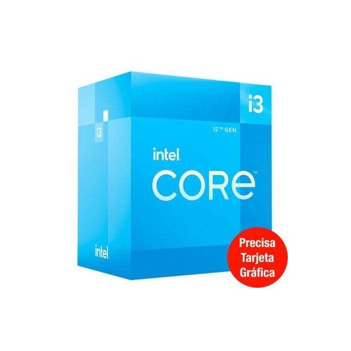 Intel Core i3-12100F Procesador de Escritorio Socket LGA 1700 12 MB Smart Cache DDR4 DDR5 Caja Intel Core i3-12100F Procesador de Escritorio Socket LGA 1700 12 MB Smart Cache DDR4 DDR5 Caja