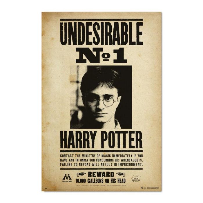 ERIK Póster Harry Potter Indeseable Número 1 91,5x61cm Papel Brillo Alta Calidad 150gr