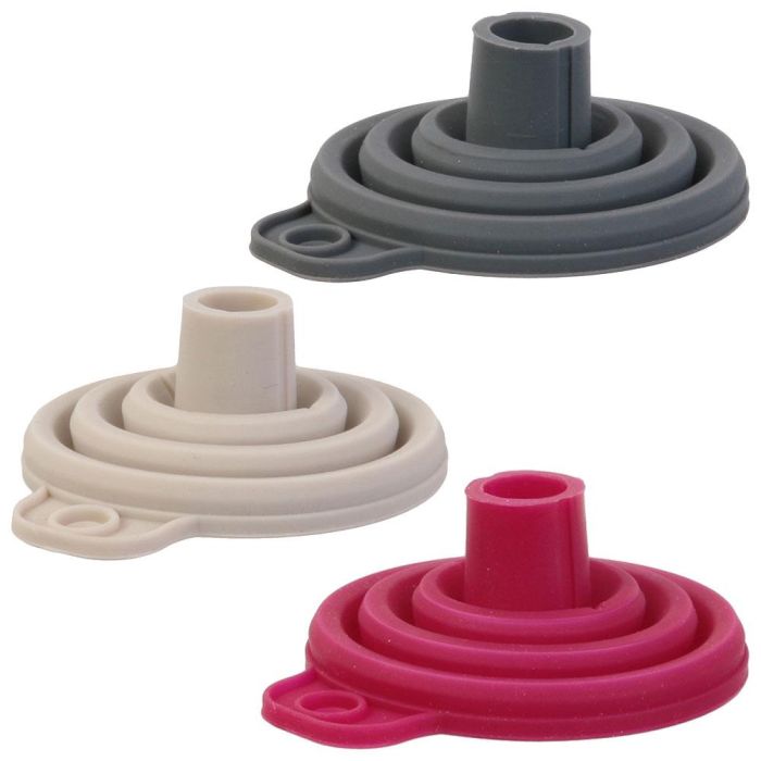 Cook Concept Embudo Retráctil de Silicona para Botellas y Recipientes - Compacto y Plegable 2