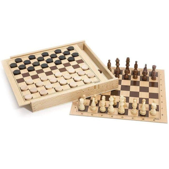 Damas y caja de ajedrez 2 Damas y caja de ajedrez 2