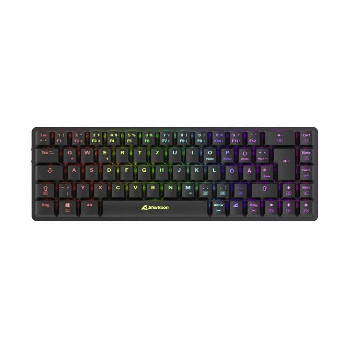 Sharkoon Gaming Tastatur PureWriter W65 schwarz-rot DE