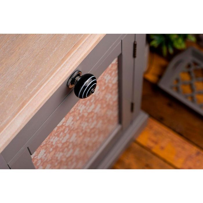Blister con 4 pomos redondos para mueble fabricado en porcelana acabado negro - blanco mod. e503 ø40mm rei 2 Blister con 4 pomos redondos para mueble fabricado en porcelana acabado negro - blanco mod. e503 ø40mm rei 2