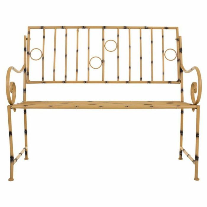 Banco Alexandra House Living Amarillo Metal 50 x 92 x 126 cm 8