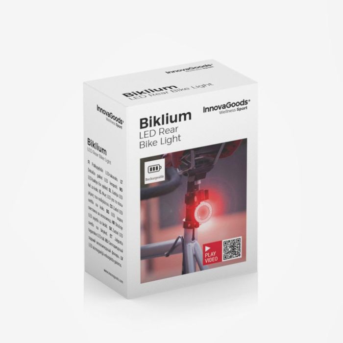 Luz LED Trasera para Bicicleta Biklium InnovaGoods 7 Luz LED Trasera para Bicicleta Biklium InnovaGoods 7
