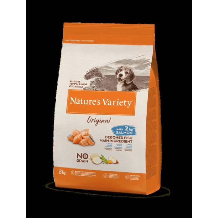 Nature'S V Original Canine Junior Salmon 10 kg