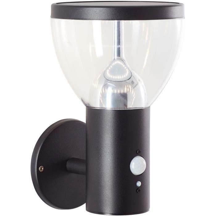 Brilliant BRI4004353437755 Aplique de Exterior TULIP LED Solar con Detector de Movimiento, Acero Inoxidable y Plástico, 4W Negro 0 Brilliant BRI4004353437755 Aplique de Exterior TULIP LED Solar con Detector de Movimiento, Acero Inoxidable y Plástico, 4W Negro 0