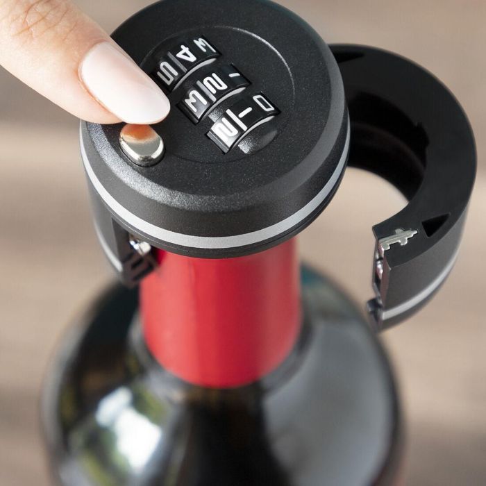 Candado para Botellas de Vino Botlock InnovaGoods 9 Candado para Botellas de Vino Botlock InnovaGoods 9