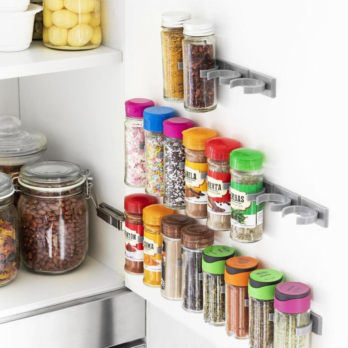 Organizador de Especias Adhesivo y Divisible Jarlock x20 InnovaGoods 4 Organizador de Especias Adhesivo y Divisible Jarlock x20 InnovaGoods 4