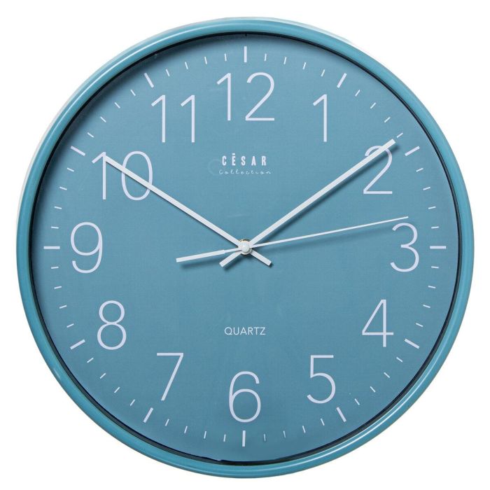 Reloj de Pared Alexandra House Living Azul Acrílico Plástico 38 x 5 x 38 cm